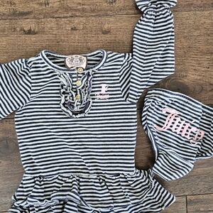 Juicy Couture Striped Baby Outfit